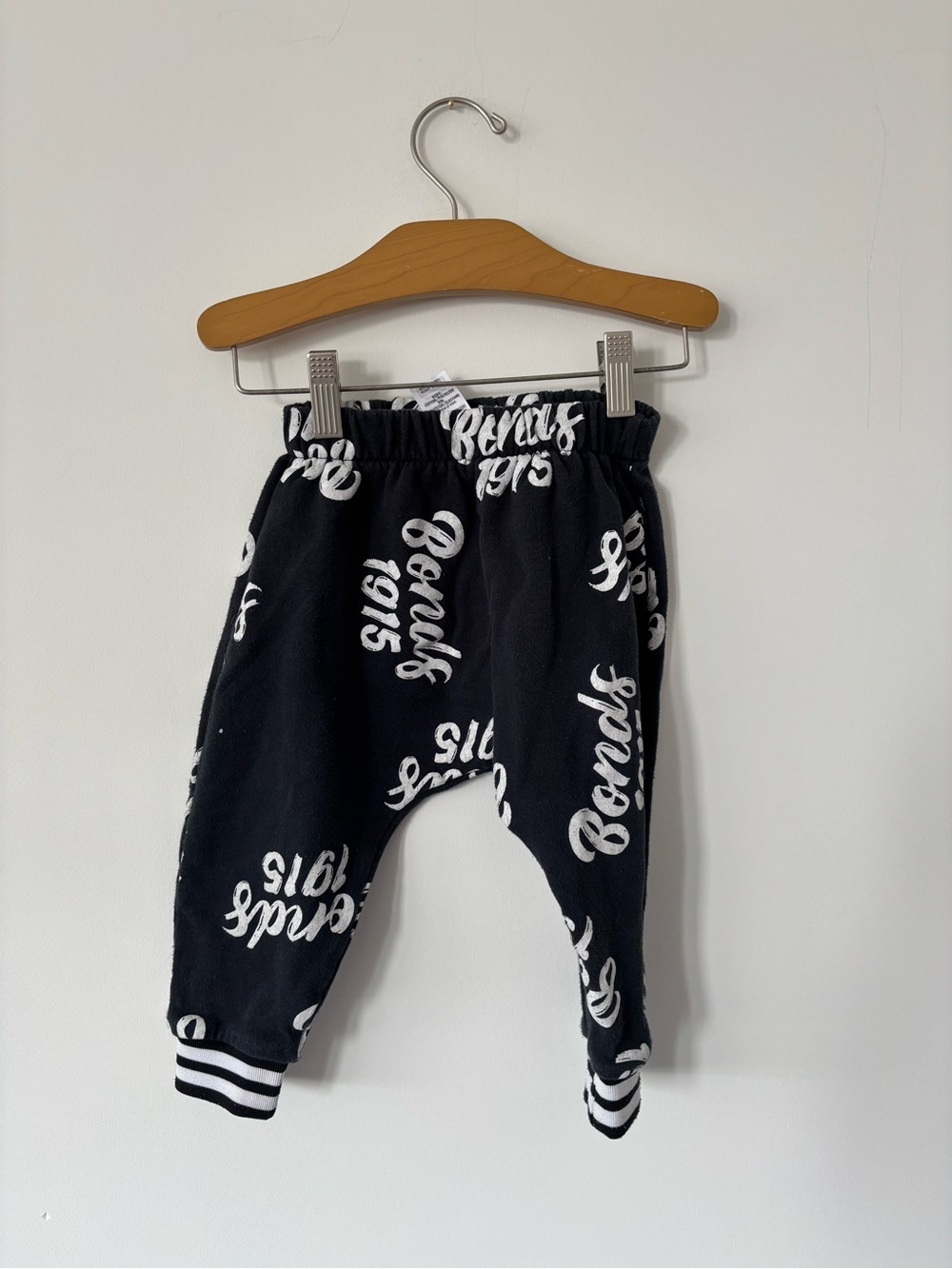Bonds Black Sweatpants with White Script